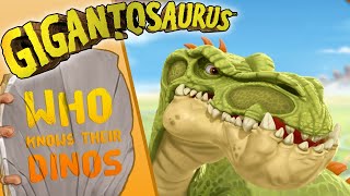 Gigantosaurus  Who Knows Their Dinosaurs  Giganotosaurus  kids learning [upl. by Enirehtac330]