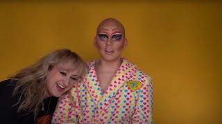 Drunk Valentines Makeover on Trixie Mattel  Brittany Broski [upl. by Norved]