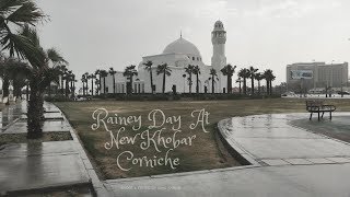 Rainey Day at New Khobar Corniche 🌨️  Saudia Arabia 🇸🇦  Short Clip  KKHY [upl. by Ynnob]