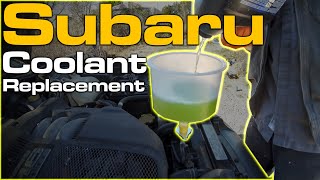 Subaru Coolant Replacement [upl. by Nealon979]