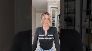 HOW TO STYLE CURTAIN BANGS [upl. by Anair]