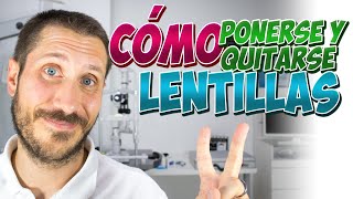 🔆 Cómo ponerte y quitarte las LENTES DE CONTACTO sin problema [upl. by Atiloj]