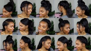 15 HAIRSTYLES FOR STRAIGHT NATURAL HAIR [upl. by Three300]