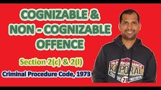 Cognizable and Non  Cognizable Offences  Section 2c  Section 2l  Criminal Procedure Code [upl. by Aloz775]