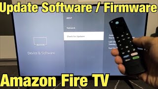 Amazon Fire TV How to Update Software  Firmware to Latest Version [upl. by Atteynod]