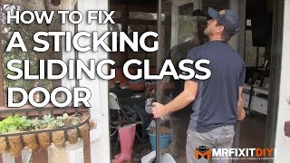 HOW TO FIX A STICKING SLIDING GLASS DOOR [upl. by Atipul]