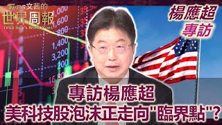 【楊應超專訪完整版】專訪楊應超 美科技股泡沫正走向quot臨界點quot｜TVBS文茜的世界周報 [upl. by Yenatirb]