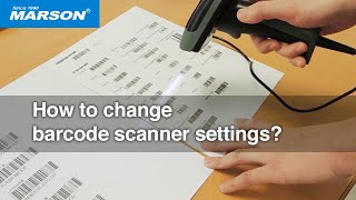 How to change barcode scanner settings [upl. by Stulin354]