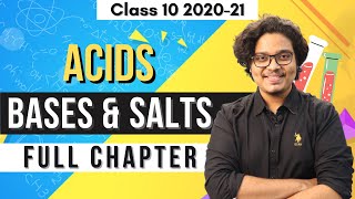 Acids Bases amp Salts Class 10  One Shot  Full Lecture  202021 [upl. by Anirtap]