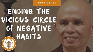 Ending the Vicious Circle of Negative Habits  Dharma Talk by Thich Nhat Hanh 20040325 [upl. by Eirehc]