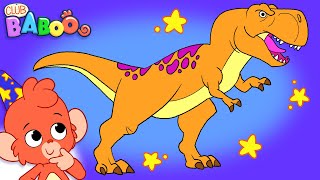 Learn Dinosaurs for Kids  Dinosaur Cartoon videos  Parasaurolophus TRex  Club Baboo dinasours [upl. by Lledrac]