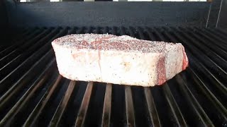 Grilling Thick Ribeye Steak  PoorMansGourmet [upl. by Helge]