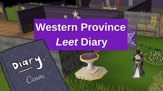 OSRS Western Province Diary Elite tasks run through [upl. by Mcgrath]