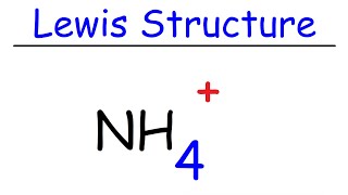 NH4 Lewis Structure  Ammonium Ion [upl. by Aluino]