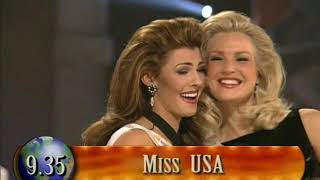 1996 Miss Universe Top 10 [upl. by Eatnad]