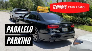 PARALELO PARKING TECNICA PASO A PASO COMO ESTACIONAR UN AUTO [upl. by Cazzie]