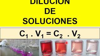 DILUCION DE SOLUCIONES facil [upl. by Shing254]