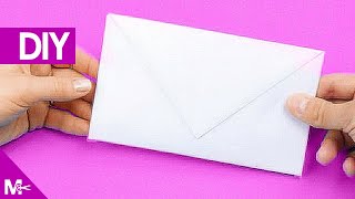 ► Como hacer un SOBRE CARTA de Papel en 5 MINUTOS 💌 [upl. by Alain315]