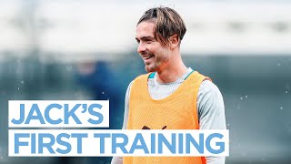 JACK GREALISH  FIRST MAN CITY TRAINING SESSION [upl. by Ylhsa]