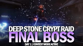 Deep Stone Crypt Raid  Final Boss Completion Taniks The Abomination Destiny 2 [upl. by Conrado]