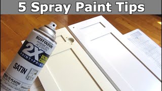 5 Spray Paint Tips  Smooth Even Perfect Finish [upl. by Airamak]