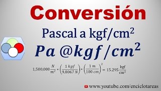 Convertir de Pascal a kgfcm2 [upl. by Inek]