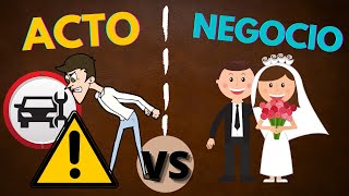 Diferencias entre Actos y Negocios Jurídicos CON EJEMPLOS [upl. by Nace793]