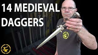 14 Medieval Daggers from Tods Workshop [upl. by Aissej]