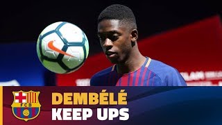 Dembélé touches the ball for the first time as a Barça player [upl. by Glyn510]