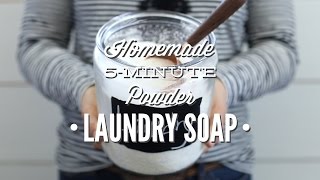 Homemade 5 Minute Powder Laundry Soap [upl. by Annette684]