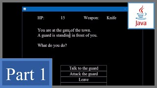 How to Make a Text Adventure Game with GUI in Java P1  Beginners Game Programming Tutorial Swing [upl. by Aluk]