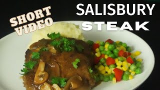 HOW TO MAKE SALISBURY STEAK FROM SCRATCH Professional Chef Makes To Die For Gravy shorts [upl. by Oiligriv]