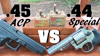 44 Special VS 45 ACP  Hornady Critical Defense [upl. by Nicolea]