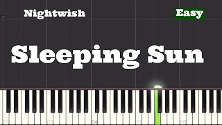 Nightwish  Sleeping Sun Piano Tutorial  Easy [upl. by Eserrehs166]