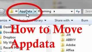 How to move Appdata to a Different Drive [upl. by Eniretac403]