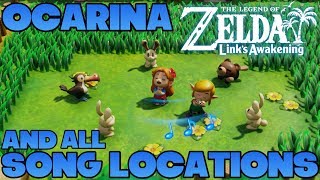 Ocarina amp All Song Locations Zelda Links Awakening Switch [upl. by Sergeant]