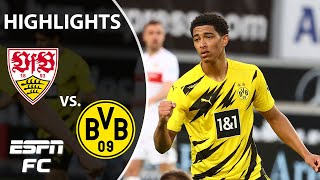 Borussia Dortmund comes back twice to beat Stuttgart in a thriller  ESPN FC Bundesliga Highlights [upl. by Yrohcaz615]