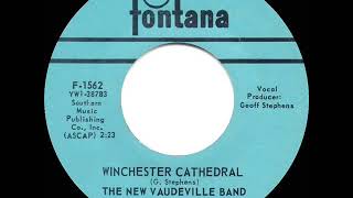 1966 HITS ARCHIVE Winchester Cathedral  New Vaudeville Band a 1 recordmono 45 [upl. by Trude427]