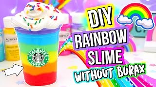 DIY SLIME DIY BEST Rainbow Slime Recipe How To Make Slime [upl. by Thorfinn]