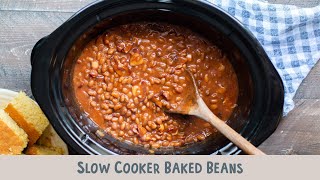 🍲 The BEST Slow Cooker Baked Beans Recipe 🌟 [upl. by Peddada335]