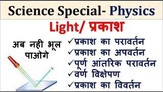 Light Basic Concept by Nitin Sir Study91ReflectionRefractionTotal Internal Reflection [upl. by Pogue]