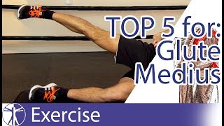 Top 5 Gluteus Medius Exercises [upl. by Nylasor506]