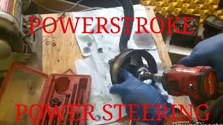 60 Powerstroke power steering pump and line tips [upl. by Fitzsimmons]