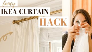 IKEA Curtain Hack  From CHEAP to TAILORED [upl. by Brittain]