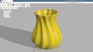 Fusion 360  Vase [upl. by Leahcimnaes]