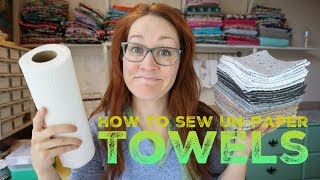 How to sew Unpaper Towels with Billettes Baubles [upl. by Enymsaj]