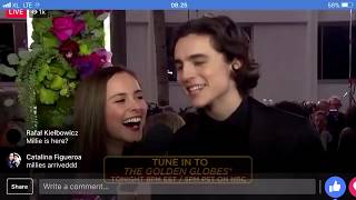 Timothée Chalamet and Pauline Chalamet on red carpetTimmy doing The Armie Dance [upl. by Nirre499]