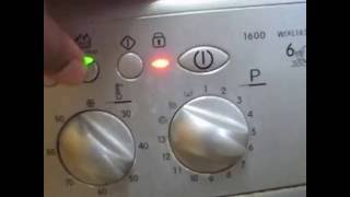 Indesit washing machine flashing lights [upl. by Enineg]