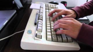 IBM Model M keyboard typing sound [upl. by Lybis512]