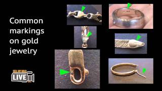 Identifying markings on gold jewelry [upl. by Aikahs964]